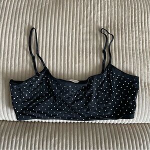 Rhinestone Black Bandeau